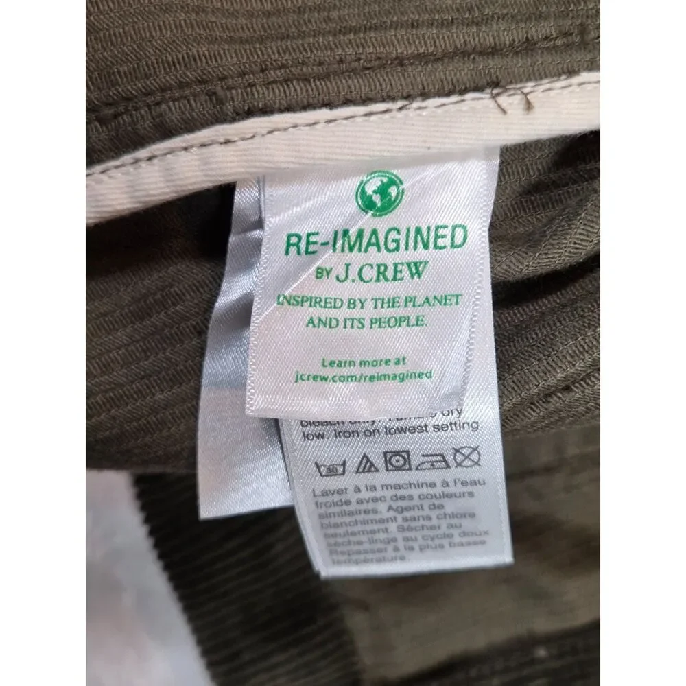 Wallace & Barnes Corduroy Chore Jacket Men’s XL Olive Green Workwear J.Crew